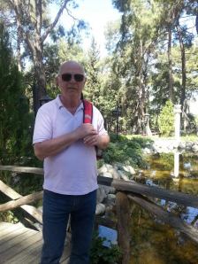 pappa vid bäcken, sista lunchen